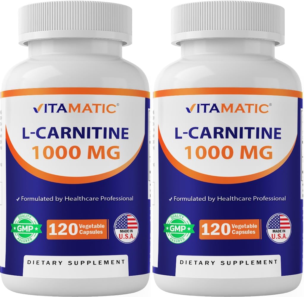 I- Karnityna Witamatyczna Fumaran 1000 mg - 120 Kapsułki roślinne (2 butelki)