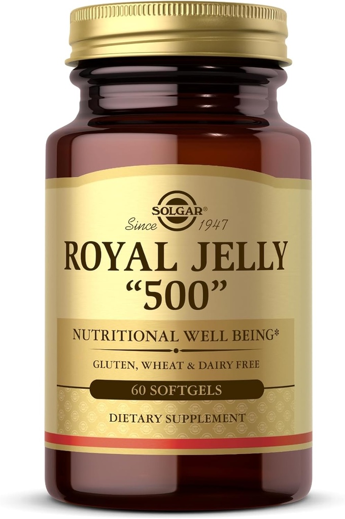 Solgar Royal Galaretka "500" - 60 Softgels - Gluten Free, Dairy Free - 60 Sług