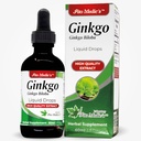 FITO MEDIC 's Lab - Ginkgo biloba, dla pamięci i koncentracji, Pure -Ginkgo biloba Extract -Ultra wysoka absorpcja, Alkohol wolny.
