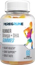 Runner Omega 3, 6 i 9 Gummies Plus DHA - Daily Running Supplements - 50% Less Sugar - Heart & Joint Health Gummy dla sportowców - GMP Certified