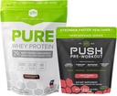 SFH Motywacja & Zysk Trening Bundle Pure Serwatka Czekoladowa Białko i Push Pre- Trening Proszek