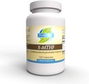 Priorytet 1 Witaminy 5- MTHF 1 mg Suplement do kwasu foliowego Biodostępna postać aktywna Witamina B9 120 Kapsułki wegetariańskie [6] -5-Metyltetrahydrofolian Metylacja