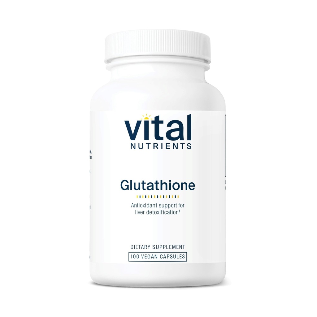 Vital Nutrigents Glutathione 400mg < 124; Antioksydant Support for Liver Detox < 124; Vegan Antioksydant Supplement to Promote Liver Health and Liver Detox * < 124; gluten, Dairy, Soy Free < 124; Non-GMO < 124; 100 kapsułki