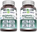 Amazing Melatonin 10 Mg Plus L- Theanine 5,5 Mg Supplement Equipment 124; 120 Tablets Evidence 124; Non-GMO Evidence 124; Gluten Free Evidence 124; Made in USA Evidence 124; Pack of 2
