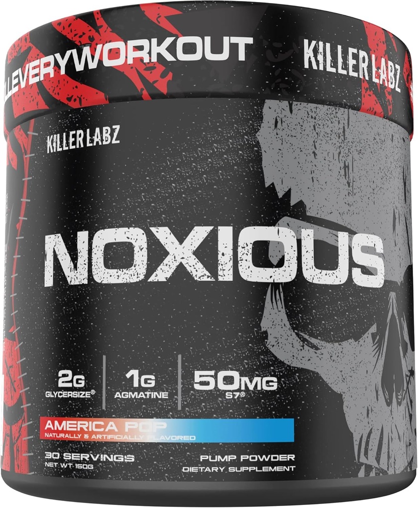Nieznośny Extreme Nitric Oxide Booster Pompa Pre- Workout proszku 124; Endurance and Muscle Building 124; 30 Sług (America Pop)