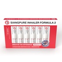 Siang Pure Aromatherapy Nasal Inhaler - Chłodzenie Menthol, Peppermint i Eukaliptus Oil - Alergia, Zatory i Relief zatokowy (6 opakowań)