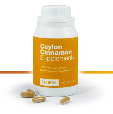 Dru Era Ceylon Cynamon Suplementy 250mg X 240 Kapsułki z 100% Alba Ceylon Cynamon Proszek & Wysyłka z Ceylon przez DRUERA (1)