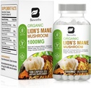 Lion 's Mane Mushroom - 120 Kapsułki do 124; Organic Lions Mane Turkey Tail Mushroom Supplement Complex 124; Cordyceps, Chaga, Turcja Tail, Reishi do 124; Mental Clarity, Focus Memory, Mózg i Immune Boost