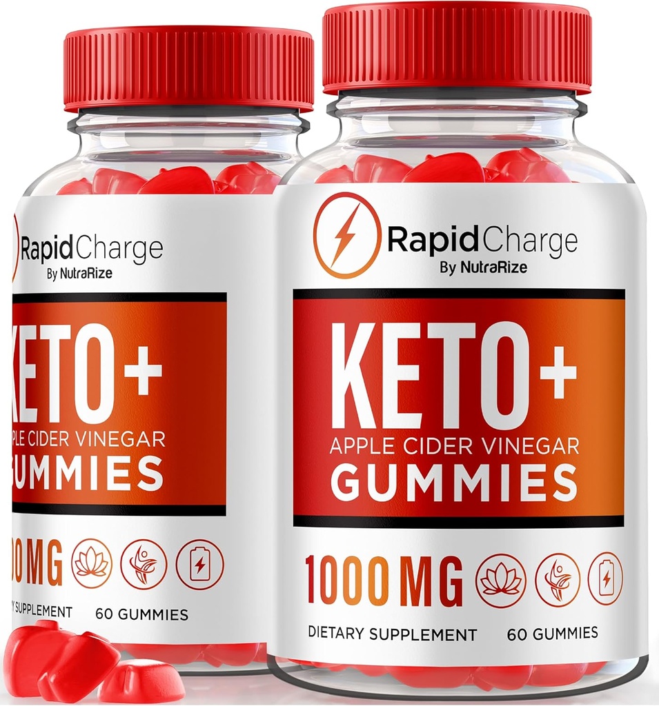 NutraRize (Opakowanie 2 szybkiego ładowania Keto + Gummies ACV do wsparcia ogólnego zdrowia, Wszystkie naturalne jabłko cydr Ocet, Keto Plus ACV Gummy Formuła, Gomitas Review (120 Gummies)