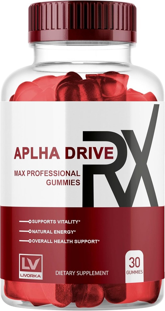LIVORKA Alpha DriveRX Gummies, Alpha DriveRX Advanced Formula, Alpha DriveRX Gummy, Alpha DriveRX, Alpha DriveRX Pigułki kapsułki 30 Gummies za 1 miesiąc