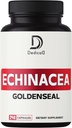 1000mg Echinacea Goldenseal Capsules- 240 Liczby dostaw 4 miesięcy - Wsparcie układu immunologicznego, Well- Being & Overal Health