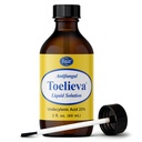 Baar Products - Toelieva Antygrzybicze roztwór płynny - 25% Kwas undecylenowy, Oliwa organiczna, ekstrakt z nasion grejpfruta - Maksymalna moc - Fights Grzyb pod i wokół paznokci - 2 oz
