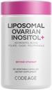 Codeage Liposomal Ovarian Inositol + Suplement - Myo- Inositol & D- Chiro- Inositol 40: 1 Mieszanka, Folate 5- MTHF, CoQ10, Pomegranat & Wild Blueberry, Liposomal Delivery, Non-GMO, Gluten- Free - 120 Kapsułki