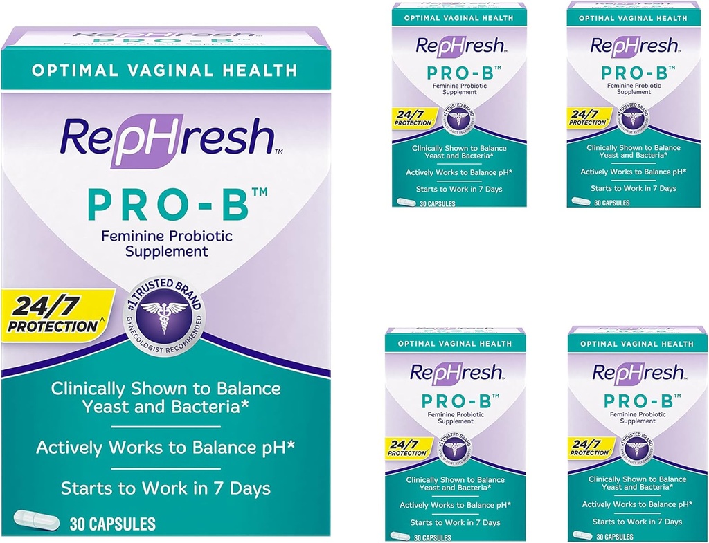 RepHresh Pro- B Probiotyczny suplement kobiecy - 5 opakowań