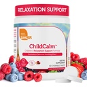 Zahler ChildCalm, Kosher Fruit Punch do żucia Magnez dla dzieci - Naturalny spokój, Wsparcie nastrojów i relaks - Uspokojenie dzieci suplement magnezu dla dzieci Magnez, 60 tabletek