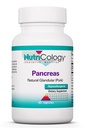 Nutricology Pancreas Pork 425mg Supplement - Pancreas Natural Glandular, Enzymy trzustki, Amylaza, Protape, Lipaza, Hipoalergiczne - 60 Hrabia