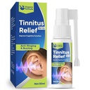 Szum uszny Ulga dla uszów dzwoniących, szum uszny Ulga Uszy Krople, Naturalne szum uszny Rëliëf Spray, Zmniejszenie hałasu ucha i poprawić słuch, 30 ml