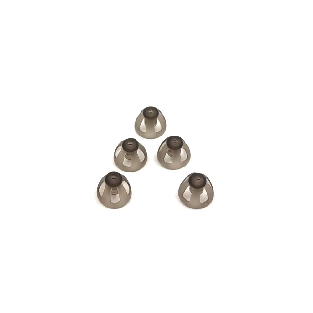 Słuchacze Domes Smoky Gray Porady Kawałki uszne Komfortowe dla wzmacniacza dźwięku Open Fit BTE PSAP Kit Invisible 8mm (M * 5)