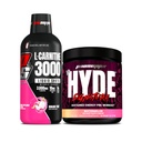 PROSUPPS L- Carnitine 3000 Stymulant Free Liquid Shots (31 Servings, Dragon Fruit) i Mr Hyde Signature Series Pre- Workout Energy Drink proszkowany (30 Servings, Arbuz)