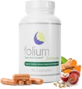 Folium Immuno Suplement zapalny i części sosnowe, GrapeSeed, Ginger, Turmeric, Zielona herbata, Biały pieprz i ekstrakty granatu