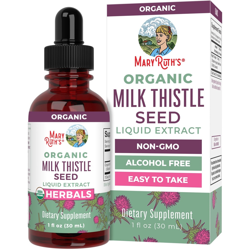 MaryRuth Organic Milk Thistle Seed Liquid Extract, 1 FZ