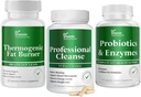 DR VITAMIN SOLUTIONS Termogeniczne spalanie tłuszczu & Profesjonalne Detox Cleanse Bundle - 15 dzień Cleanse for Weight Management, Gut Health, i Bloating Relief - 240 Czapki