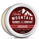 Rocky Mountain Barber Company Balsam z brodą - Classic Unscented - 100% Natural - Premium Wax Mieszanka z Jojoba, olej kokosowy