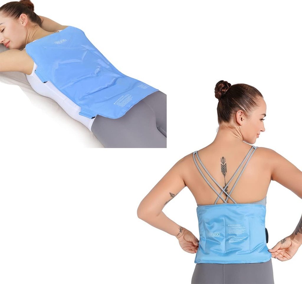 REVIX Full Back Ice Pack dla urazów wielokrotnych i żel Ice Pack dla urazów dolnych pleców