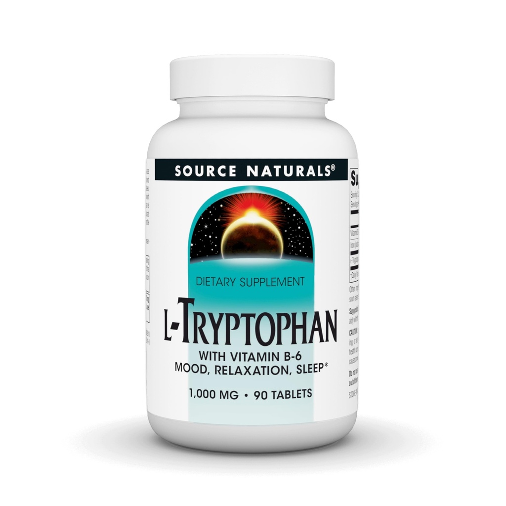 Źródło Naturals L- Tryptofan z witaminą B- 6