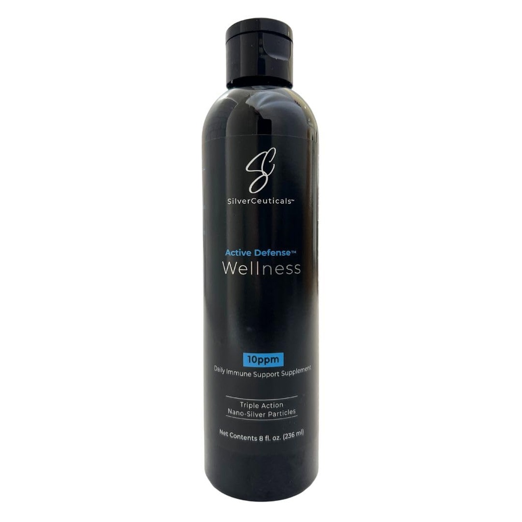 Colloidal Silver w / Nano Technology - 10ppm 8oz - 8X More Effective - Natural Immune Support - Save The Chory Days - Ages 5 & Up - Wygrywa Wyższe PPM Silvers - No Taste & Smell - 3. Party Tested