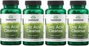 Swanson Uric Acid Cleanse - Natural Supplement Promoting Nerki Support - Funkcje potężne połączenie 7 Herbs - (60 Veggie kapsułki) 4 Pack