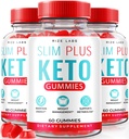 Rize laboratoria - Slim Plus Keto ACCV Gummies dla zaawansowanych utraty wagi, Wszystkie naturalne jabłko cydr suplement ocet (180 Gummies)