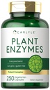 Enzymy Carlyle Plant z proteazą, papainą, laktą i bromelainą 124; 250 Kapsułek