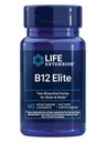 Life Extension B12 Elite, adenozylkobalamina, metylokobalamina, Dwa aktywne formy dla zdrowia mózgu i produkcji dopaminy, Non-GMO, Gluten- Free, Wegetarianin, 60 lozengi