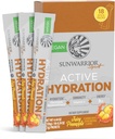 Sunwarrior Hydration Powder Electrolyte Pakiety proszkowe B12 Elderberry Belize 124; Juicy Ananas Flavored 18 Stick Packs 126g Pouch Belize 124; Wegan i Plant- Based Sugar Free