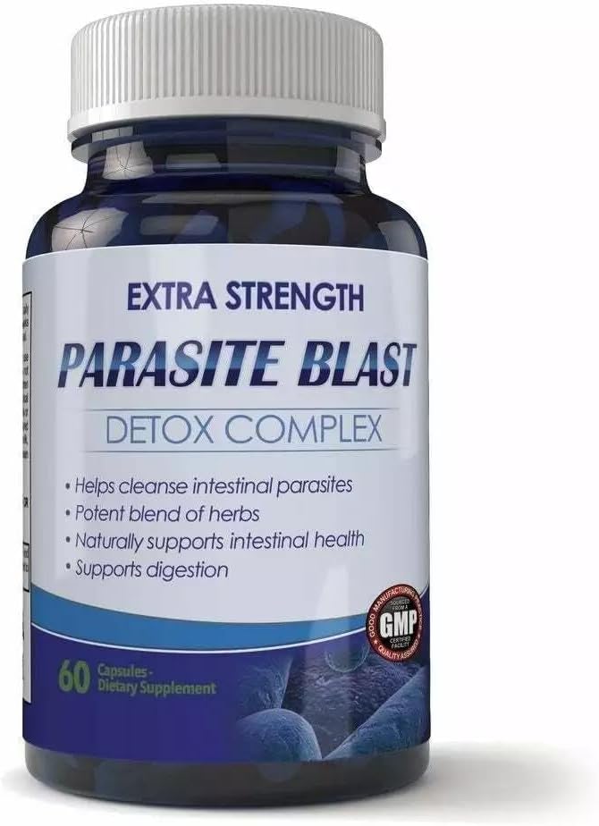 Parasite- Blast Cleanse Detox: 60 Kapsułki do szybkiego Body Boost i Detoksykacji Zdrowia, Natural Cleanse