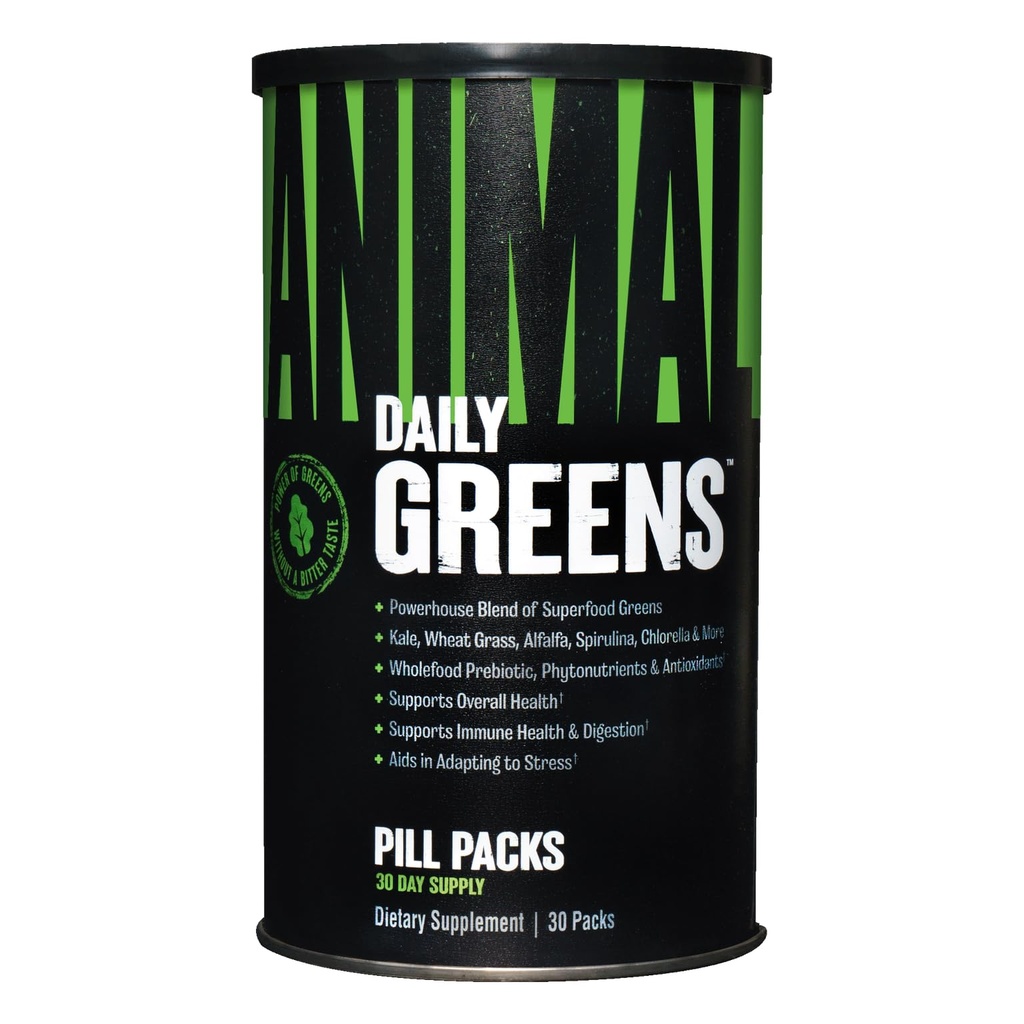 Animal Nitro 44 Pakiety podstawowe aminokwasy i BCAA Zielone 30 Hrabia Chlorofil Przeciwutleniacze Wsparcie immunologiczne