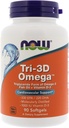 Teraz żywność Teraz żywność, (3 Pack) Tri- 3D Omega, 330 EPA / 220 DHA, 90 Softgels