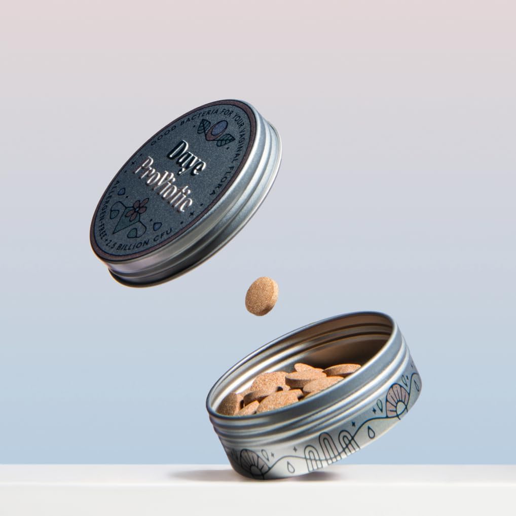 DAYE ProViotics: Womens Probiotic for pH Balance. Probiotyki pochwy. Lactobacillus Plantarum Probiotic zawiera 2,5 Milion żywych komórek. Wspiera zdrowe Vaginal i Gut Microbiome.