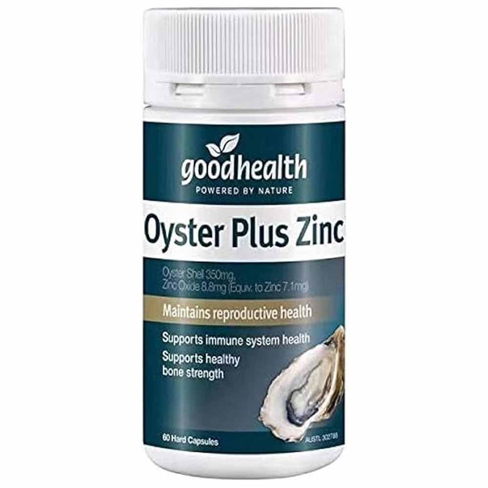 Goodhealth Oyster Plus - 60 kapsułek - Marine Nutricent Supplement with Cynk and Tauryne for Health and Vitality - Pomaga w leczeniu immunologicznym i reprodukcyjnym