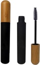mollensiuer 2Pcs 6ml Butelki z pustym tubkiem Mascara Fiolki Czarny pojemnik z kremem wielokrotnego użytku Butelka z różdżką do rzęs i kapslem bambusowym do DIY Mascara, Podróże