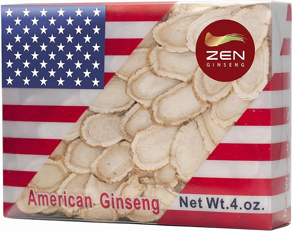 1 Pudełko z wybraną ręką American Wisconsin Ginseng Slice (4 Oz.) - Szybkie wzmocnienie systemu immunologicznego