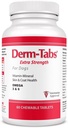 Derm Tabs Extra Siła dla psów - Natural Oil, Witaminy, Minerały i Przeciwutleniacze - Wsparcie zdrowej skóry i redukować rozrzucanie -60 Tabletki do żucia