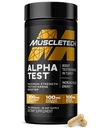 MuscleTech Testosteron Booster dla mężczyzn, AlphaTest - Suplement T- Boost Mens z Tribulus Terrestris & Boron - Daily Mężczyzna Gym Trening Suplementy do Muscle Growth, Stamina & Energy - 120 Pigułki