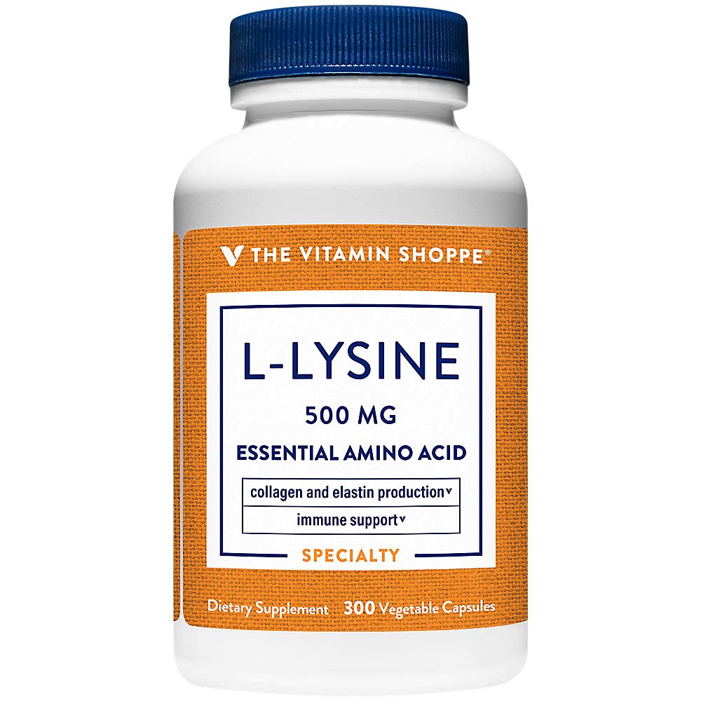 Witamina Shoppe L- Lysine 500MG raz na dobę (300 kapsułek)