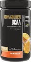 Maxler 100% Golden BCAA Powder - Intra & Post Workout Recovery Drink do przyspieszonej regeneracji mięśni i Lean Muscle Growth - 6 g Wegan BCAA Amino Acids - 60 Servings - Orange