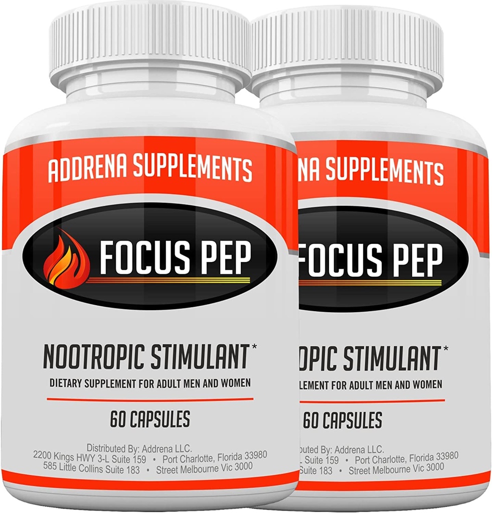 2 Pack- Over The Counter Stymulants to Speed Up Natural: Study Alternative and Best Energy Supplements for Nootropic Brain Boosting, 120 Pills
