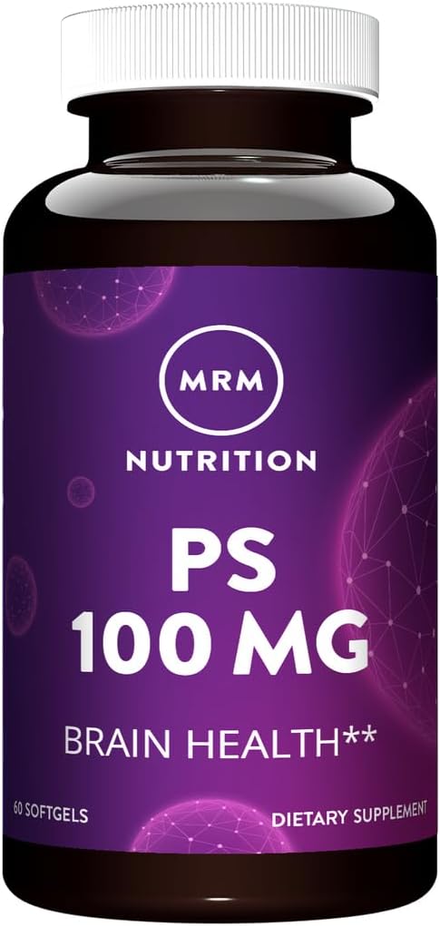 MRM Nutrition PS 100mg XI124; Phosphhatidylserine XI124; Brain Health XI124; Memory + Learning XI124; Gluten- Free XIX124; 60 Służenie