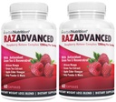 Malina Ketones Complex, 120 Kapsułki, Dwa opakowania, 1200mg na serwowanie afrykańskiego mango, Jabłko cydr Ocet, Zielona herbata, Resveratrol, Owoce Acai, Kelp, i Grejpfrut Dieta i suplement do zarządzania wagą
