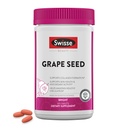 Swisse Grape Seed Extract Kapsułki Przeciwutleniacze Suplement ziołowy 124; Suplement Polyfenoli z winogron + Antyutleniacz Witamina C 124; Promotes Skin Health & Collagen Production 124; 300 Tabletki
